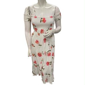 imPRESS NWT One Shoulder Floral Dress - Pink and White Size L